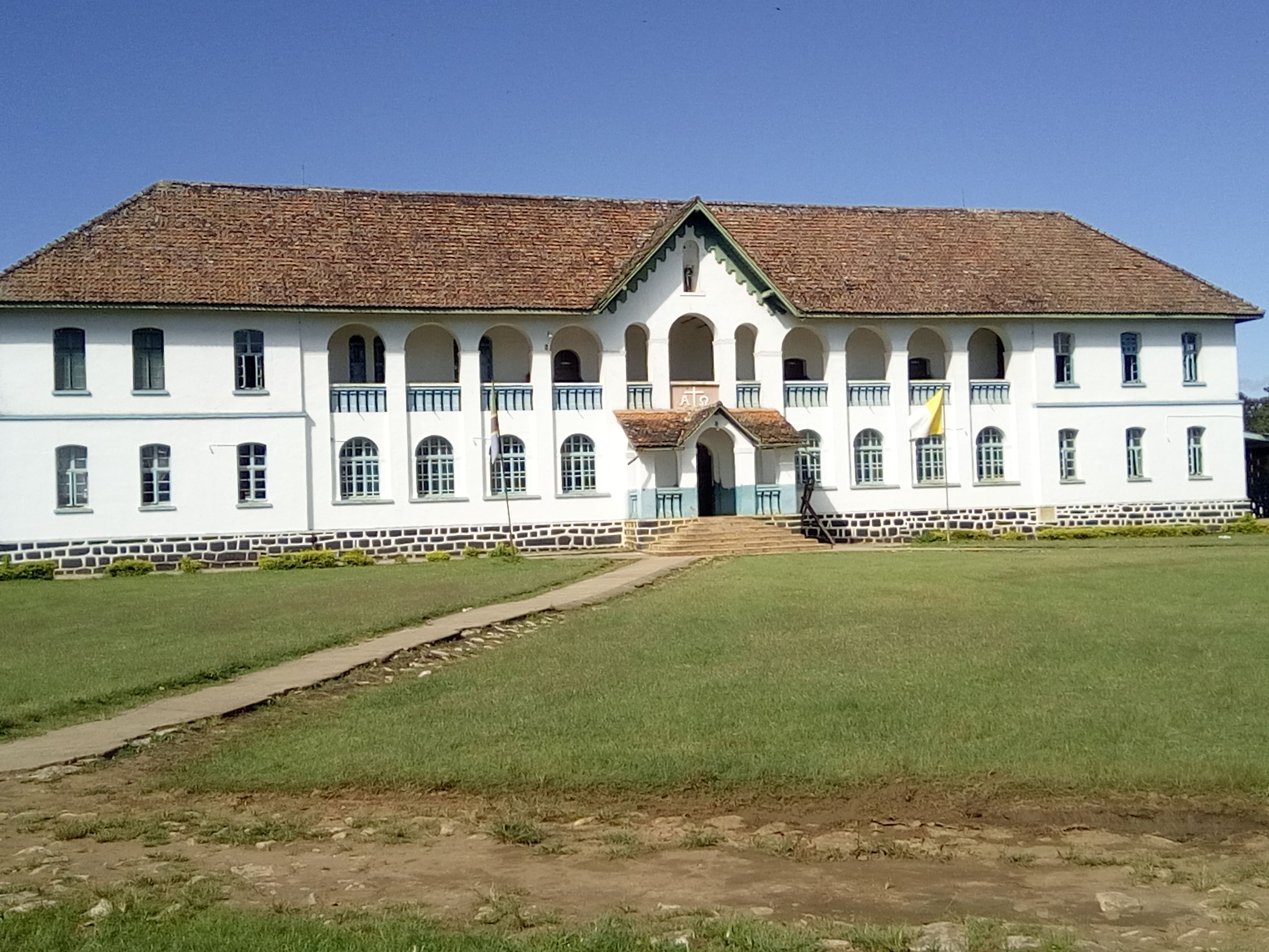 This is the front view of the seminary building