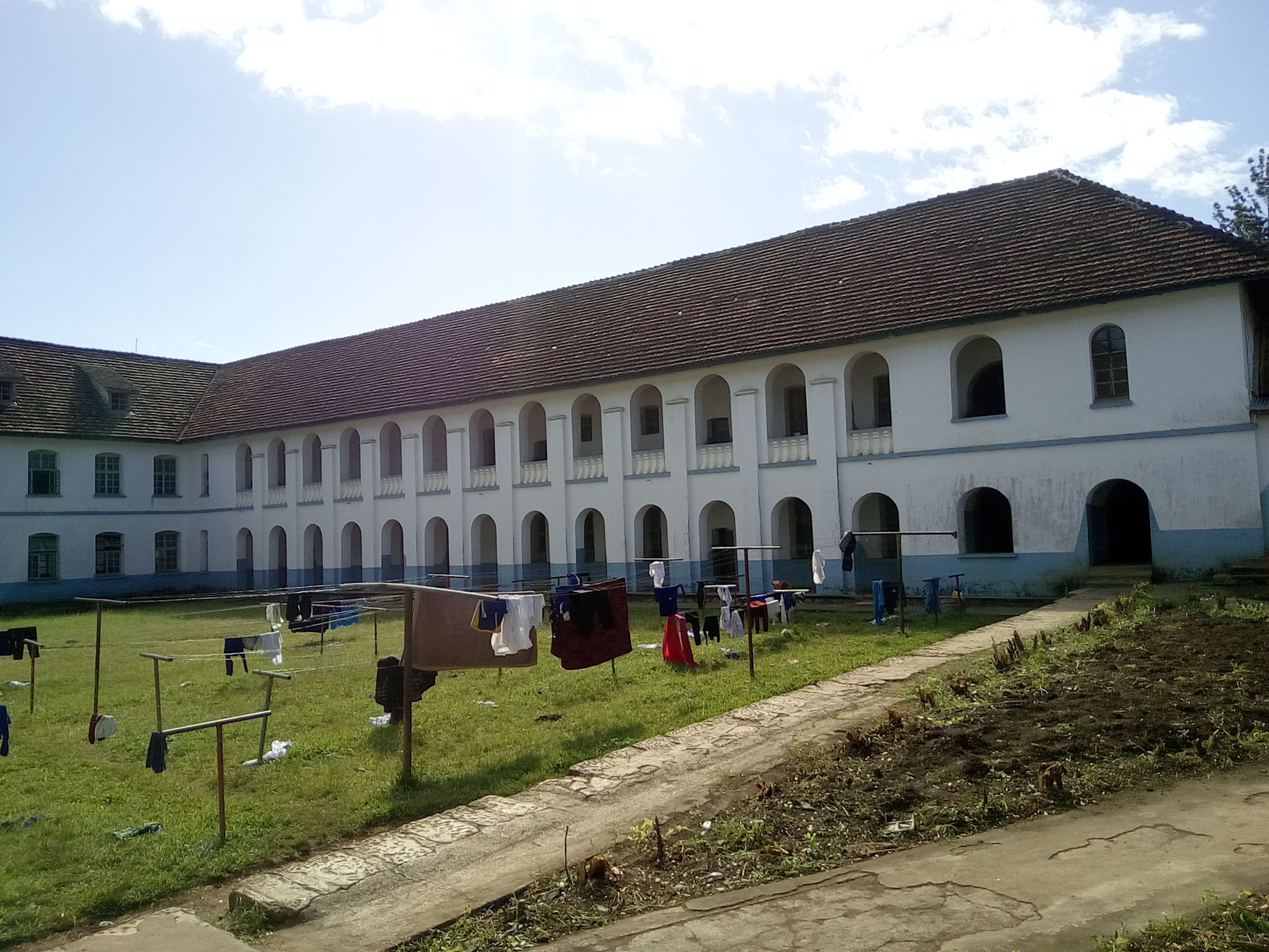 This is the image showing the right side view of the building of the seminary