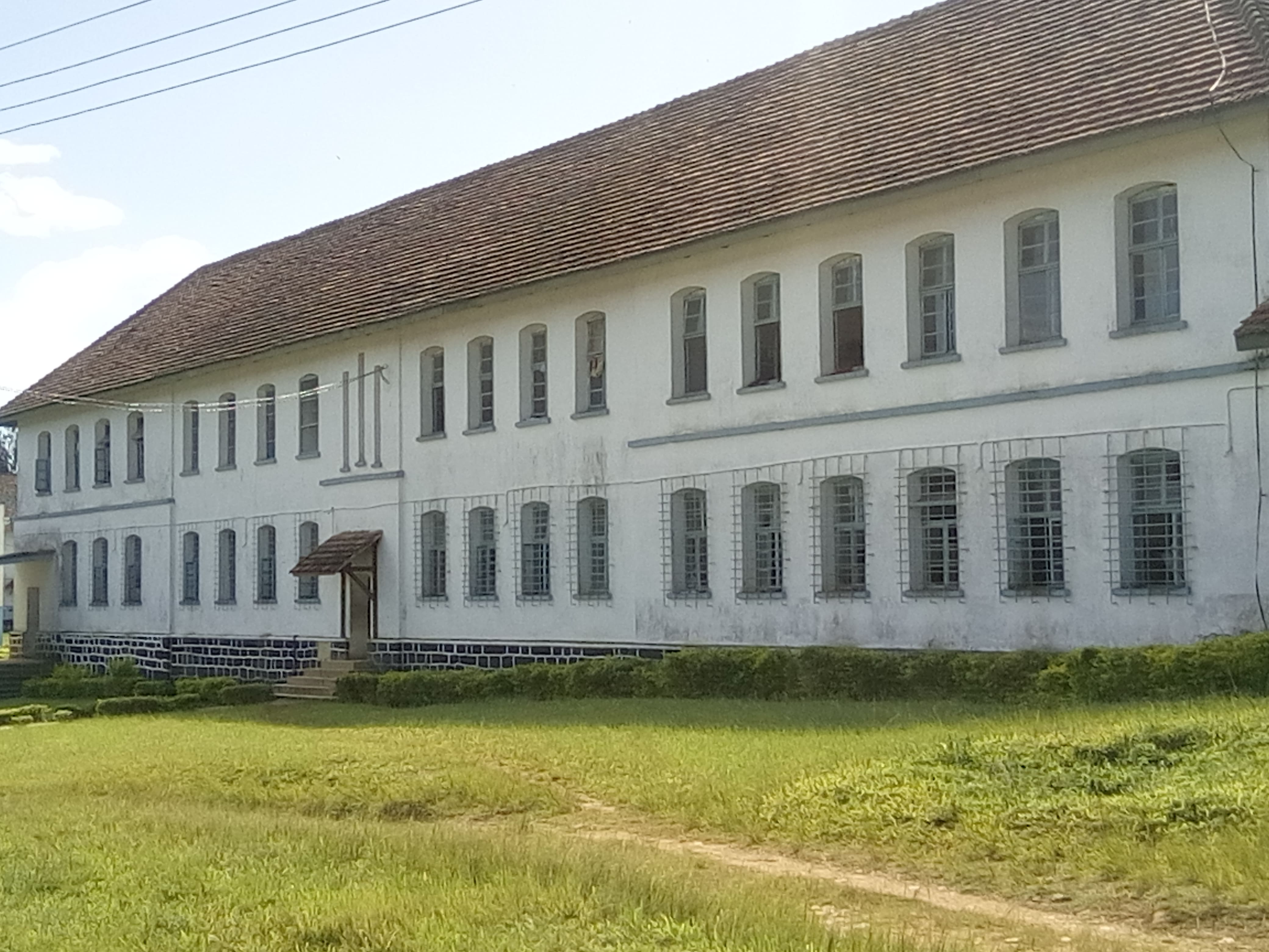 This image also shows the back view of the seminary building