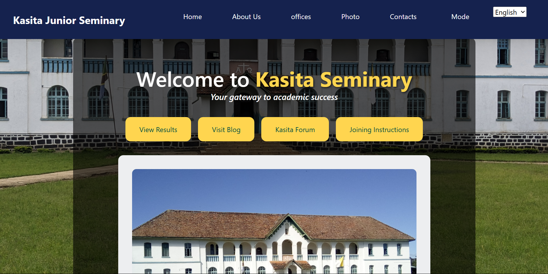 Kasita seminary official website
